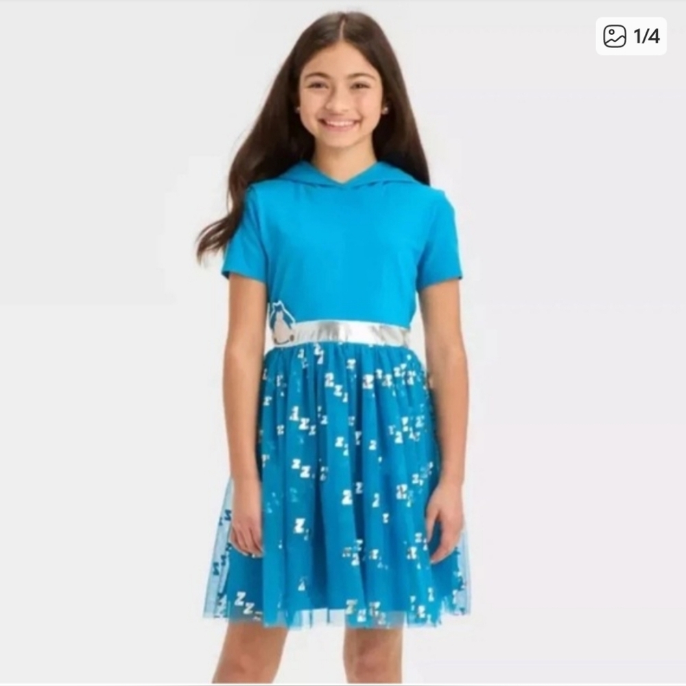 NWOT Pokemon Snorlax Girls Cosplay Tutu Dress